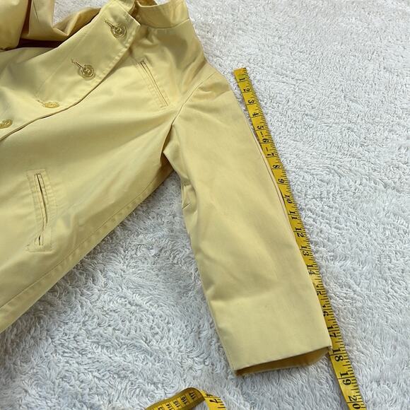 Vintage Little Miss Mack Mackintosh buttercream overcoat trench coat, XL - Picture 9 of 11
